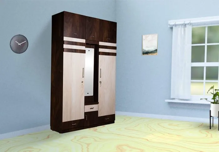 VIVDeal The Jungle Light & Dark Wardrobe Attached Dressing Table